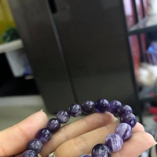Vòng tay thạch anh tím vân 10 ly - MSP 800