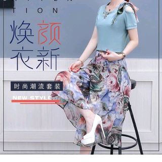 SÉT BỘ QUẦN ỐNG RỘNG KÈM NỊT