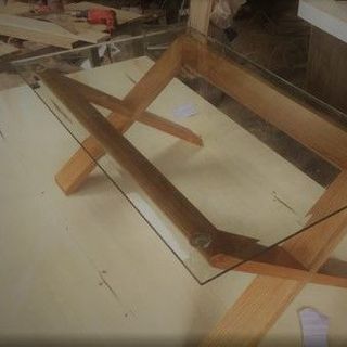 Bàn sofa nội thất phòng khách chữ X