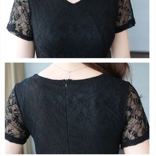 ĐẦM XOÈ REN KÈM NỊT