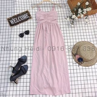 Đầm maxi nhíu ngực