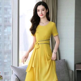 ĐẦM XOÈ PHỐI VIỀN DÂY EO