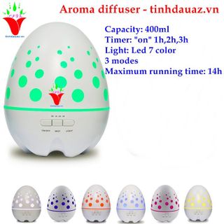 máy khuếch tán tinh dầu hình trứng 400ml
