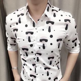 ÁO SƠ MI LỤA IN 3D 006
