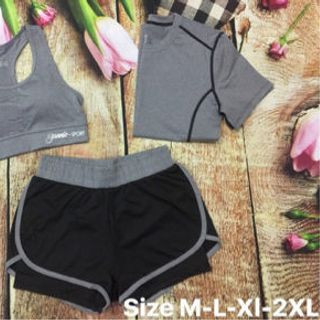 Bộ set 3 bộ tập Gym áo bơi