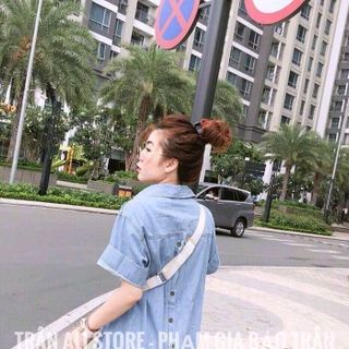 ĐẦM JEANS CÀI NÚT QC