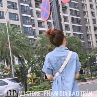 ĐẦM JEANS CÀI NÚT QC