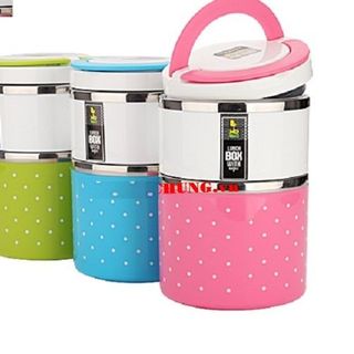 Hộp Cơm Giữ Nhiệt 2 Tầng Inox