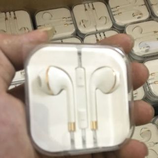 Tai nghe iphone viền vàng