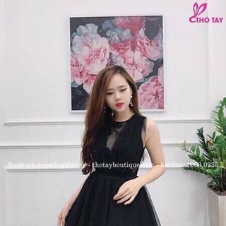 váy ren phối lưới