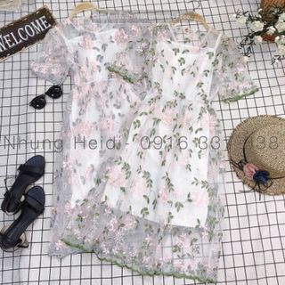 Maxi hoa nổi Mẫu công chúa bánh bèo đây