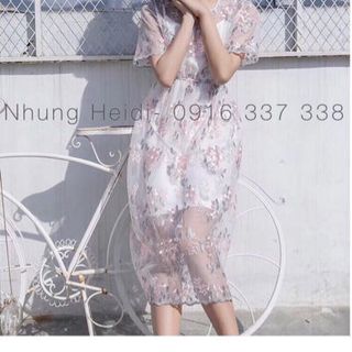 Maxi hoa nổi Mẫu công chúa bánh bèo đây