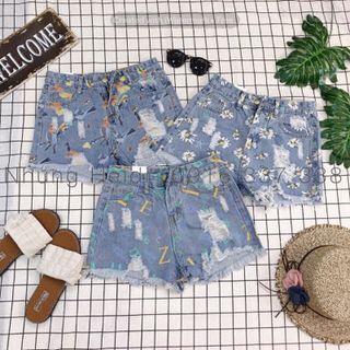 Quần short jean hình Có 3 hình