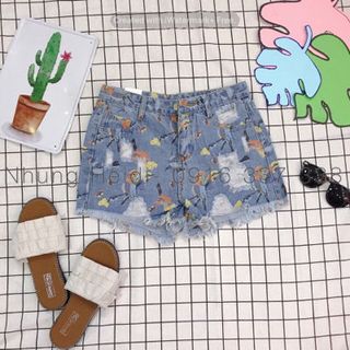 Quần short jean hình Có 3 hình