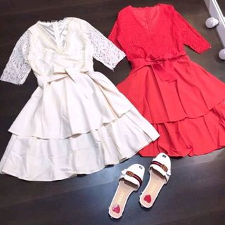 ĐẦM XÒE CỔ V QC