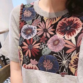 ĐẦM SUÔNG HỌA TIẾT THÊU QC