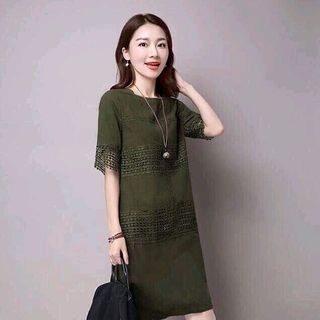ĐẦM PHỐI REN CỔ THUYỀN
