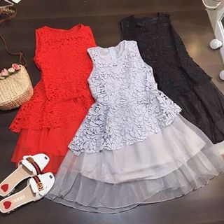ĐẦM XOÈ PHỐI REN QC