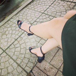Sandal gót vuông 5p