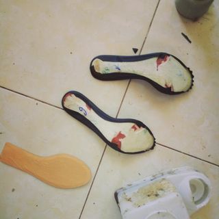 Sandal gót vuông 5p
