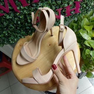 Sandal cao gót 11p độn mũi