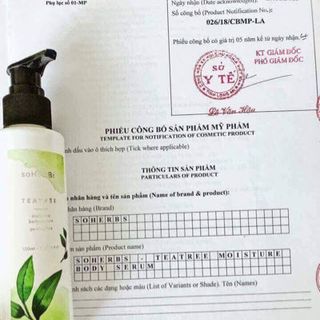 serum body trà xanh soHerbs