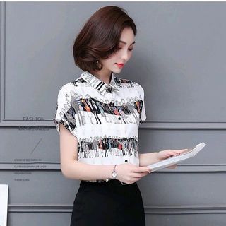 SÉT ÁO HOẠT TIẾT NGƯỜI CHÂN VÁY BÚT CHÌ
