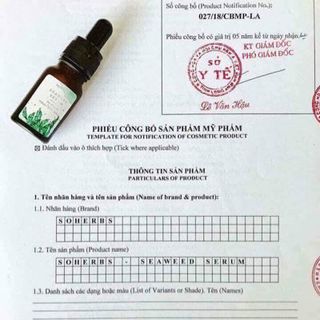 serum tái tạo da soHerbs