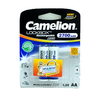 Vỉ 2 pin sạc Camelion Rechargeable AA 2A 2700mAh Trắng - ms 18949 giá sỉ