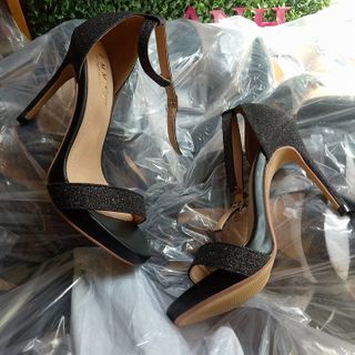 Sandal cao gót kim tuyến 11p