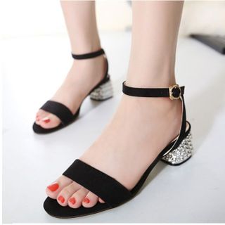 Sandal quai ngang gót cách điệu SD425