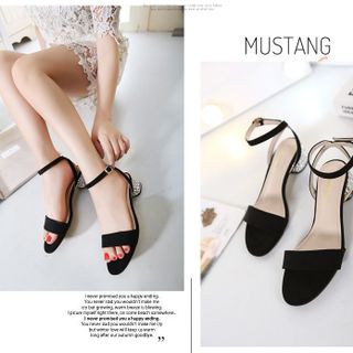 Sandal quai ngang gót cách điệu SD425