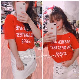 Áo kiểu trễ vai rách