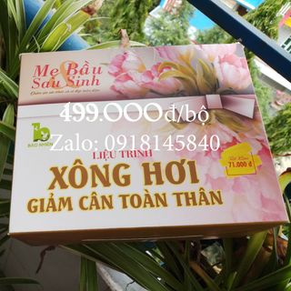 Bộ liệu trình xông hơi giảm cân cho mẹ sau sinh Bảo Nhiên