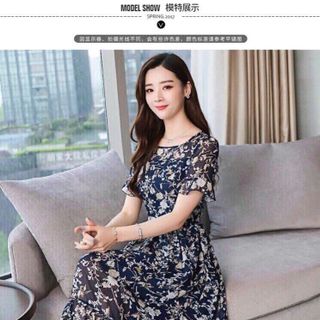 ĐẦM VOAN HOA CỘT DÂY