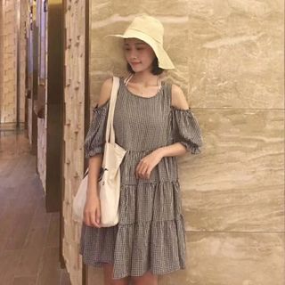 ĐẦM BABY DOLL KẺ CARO