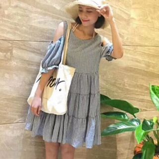 ĐẦM BABY DOLL KẺ CARO