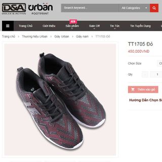 Giày Tập Gym Urban Đen Đỏ Giá Sỉ