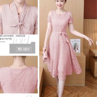 ĐẦM REN XÒE TAY CUTOUT