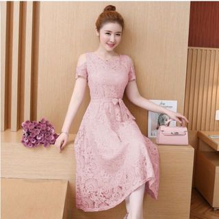ĐẦM REN XÒE TAY CUTOUT