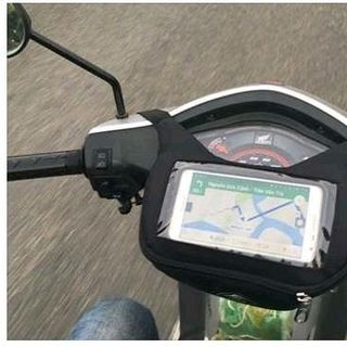 Túi treo ghi đông xe máy GPS