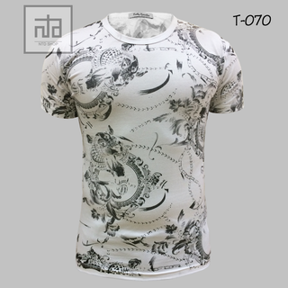 Áo thun nam in hình 3D T070