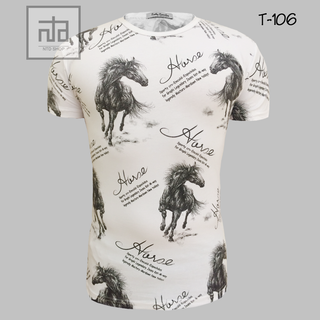 Áo thun nam in hình 3D T106