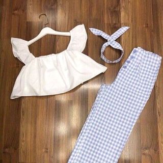 SET ÁO TRỄ VAI QUẦN NGỐ QC