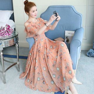 ĐẦM MAXI RỚT VAI PHỐ BÈO