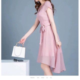 ĐẦM LỤA XOÈ PHỐI LƯỚI