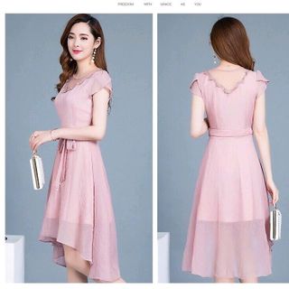 ĐẦM LỤA XOÈ PHỐI LƯỚI