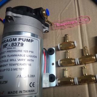 Mô tả sản phẩm Combo bơm phun sương 24v kèm adapter 6 bec phun sương 15m dây 1 trõ lọc