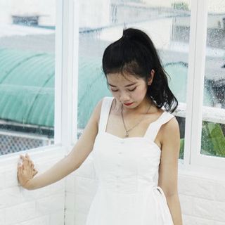ĐẦM XOÈ YUBIN hình tự chụp - hình thật sp
