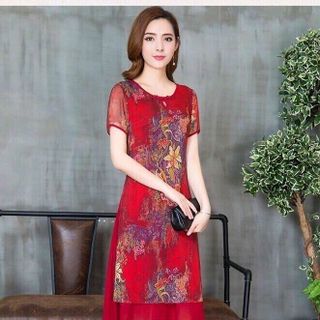 AO DAI CACH TAN HOA TIET NHAP